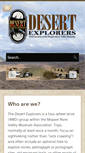 Mobile Screenshot of desertexplorers.org