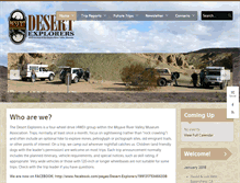 Tablet Screenshot of desertexplorers.org